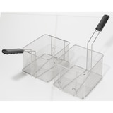 thumbnail of METRO Professional Freidora doble GDF5028, acero inoxidable, 59,4 x 54,5 x 42,7 cm, 8 + 8 L, plata