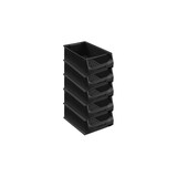 thumbnail of PROREGAL 5x Leitfähige Sichtlagerbox 5.1 mit Griffstange | HxBxT 20x30x50cm | 21,8 Liter | ESD, Sichtlagerbehälter, Sichtlagerkasten