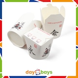 thumbnail of DayBays 5000 Stk. Dönerbox 26 OZ 750 ml Papier+PE-beschichtet Rund mit Druck Asia Motiv