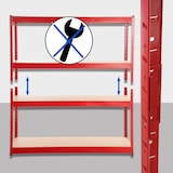 thumbnail of Schwerlastregal 160x60x180 cm rot