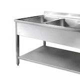 thumbnail of Mesa Fregadero dos Senos de Acero INOX con Escurridor 166 D
