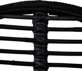 thumbnail of Décoshop26 - Set mit 6 Esszimmerstühlen im rustikalen Design aus naturschwarzem Rattan DEC025701