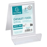 thumbnail of EXACOMPTA Supporto libri da tavolo L75xH100xP104, cod. 88158D in PMMA (acrilico) alta trasparenza, resistente ai raggi UV. Confezione da 10 pezzi.