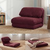thumbnail of Schlafsessel HWC-E68, Schlafsofa Funktionssessel Klappsessel Relaxsessel, Stoff/Textil ~ bordeaux