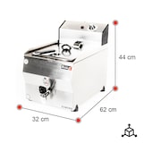 thumbnail of Romux® Fritadeira Elétrica Industrial 10 Litros Simples de Bancada com Torneira | Fritadeira Profissional em Aço Inoxidável 3500 W com Termostato