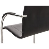 thumbnail of Set de 3 sillas de conferencia Melina en piel sintética Negro