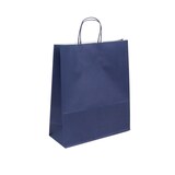 thumbnail of MARINEBLAUW draagtas met gedraaide handvatten 35 + 14 x 40 cm per 250 - Gimex