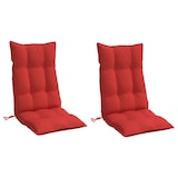 thumbnail of vidaXL Stoelkussens 2 st hoge rug oxford stof rood