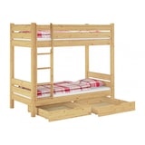 thumbnail of Etagenbett extra stabil Kiefer 100x200 Stockbett Nische 100 Rollroste Bettkästen 60.16-10S2