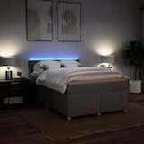 thumbnail of vidaXL Boxspringbett mit Matratze Taupe 140x190 cm Stoff