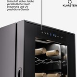 thumbnail of Klarstein Shiraz 18 Duo Weinkühlschrank 2 Zonen 53L/18 Flaschen 5-18 °C Touch Schwarz