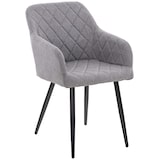 thumbnail of Silla de comedor Shila Tela/Gris