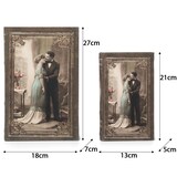 thumbnail of Moritz 2er Set Aufbewahrungsbox Deko Mann und Frau Vintage Foto Bilderrahmen Buch Safe Box Schatulle Buchhülle Geldversteck