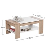 thumbnail of Couchtisch mit Schubkasten Wohnzimmertisch Kaffeetisch Sofatisch Sonoma