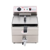 thumbnail of Friggitrice Elettrica professionale singola vasca in acciaio inox per Pub Bar Ristoranti da banco 16 litri - 220 Volt