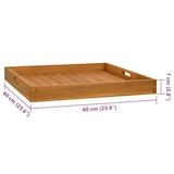 thumbnail of vidaXL Dienblad 60x60 cm massief teakhout