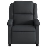 thumbnail of Décoshop26 - Fauteuil de relaxation TV fonction massage inclinable électrique en cuir véritable noir DEC027207