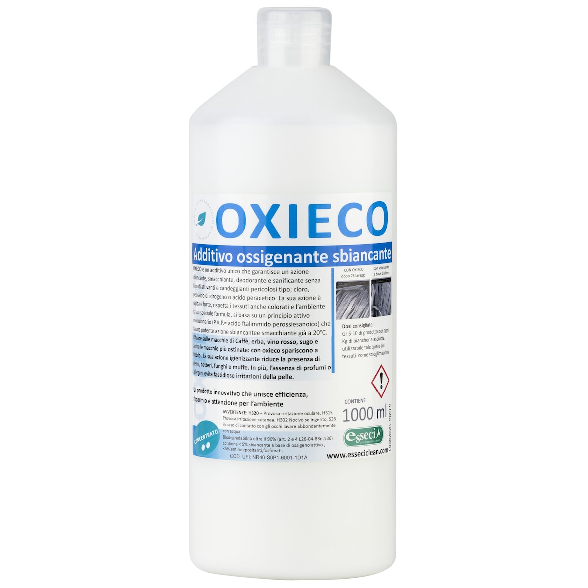 esseci clean oxieco 1 lt additivo ossigenante sanitizzante sbiancante
