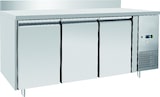 thumbnail of METRO PROFESSIONAL Mesa refrigerada GCC3100BS, aço inoxidável, 179.5 x 70 x 85 cm, 400 L, 400 W, descongelação automática, com fechadura, prateado