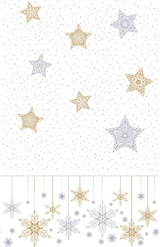 thumbnail of 5x Duni Dunicel® Tischdecke 138 x 220 cm Snowstars White