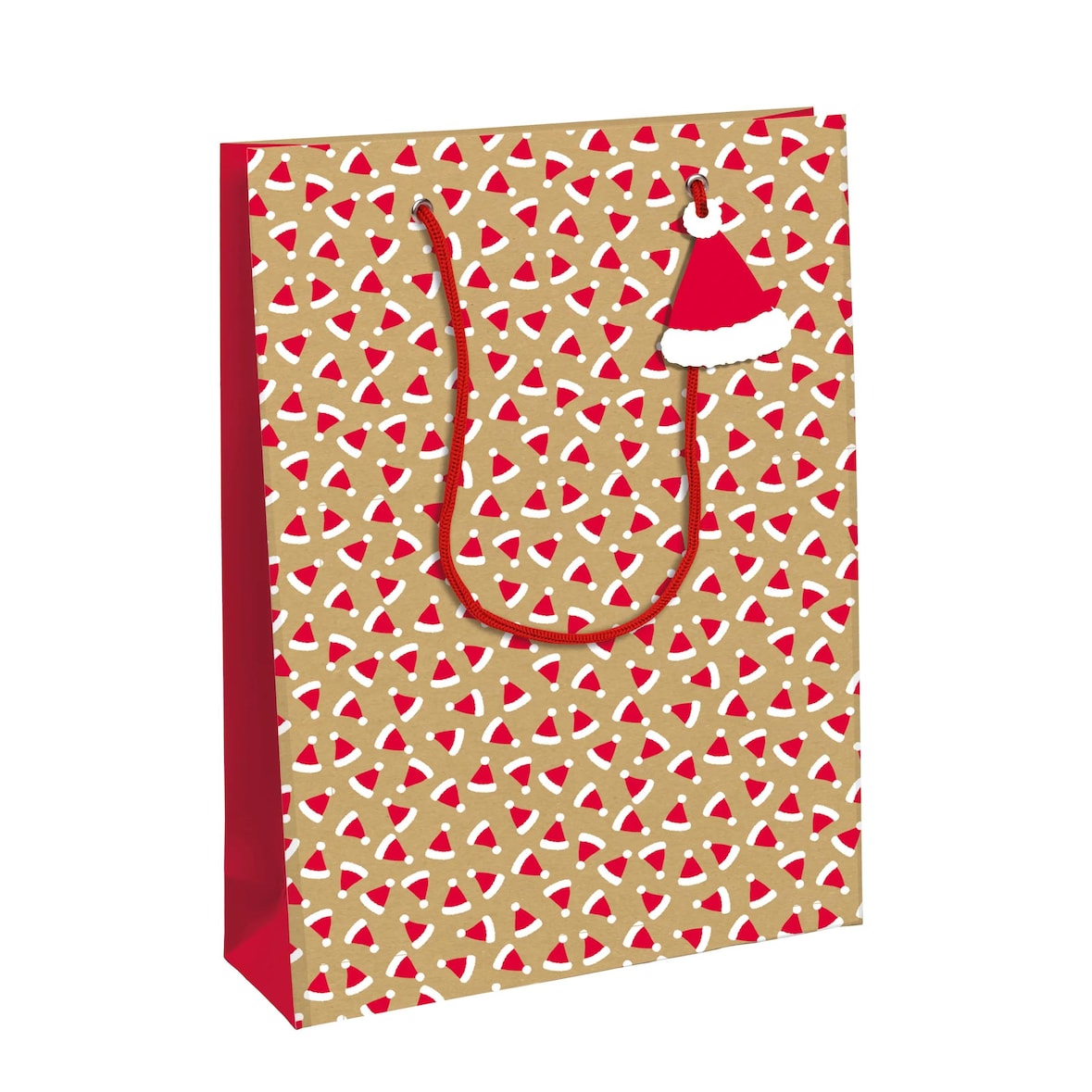 Clairefontaine 6x Geschenktasche Kraft L, Kollektion Lebkuchen, 26,5x14x33 cm - Kartonbraun X-30897-2C