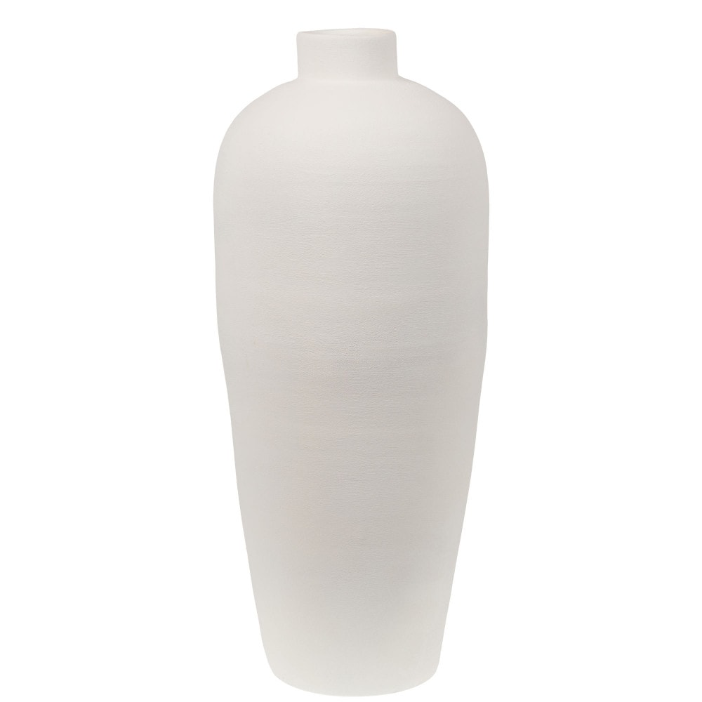 Vase Baki Blanc 80 cm -  Rond Terre Cuite Lou De Castellane 35.00x35.00 cm