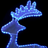 thumbnail of Rentier Weihnachtsdekoration mit Mesh 306 LEDs 60x24x89 cm