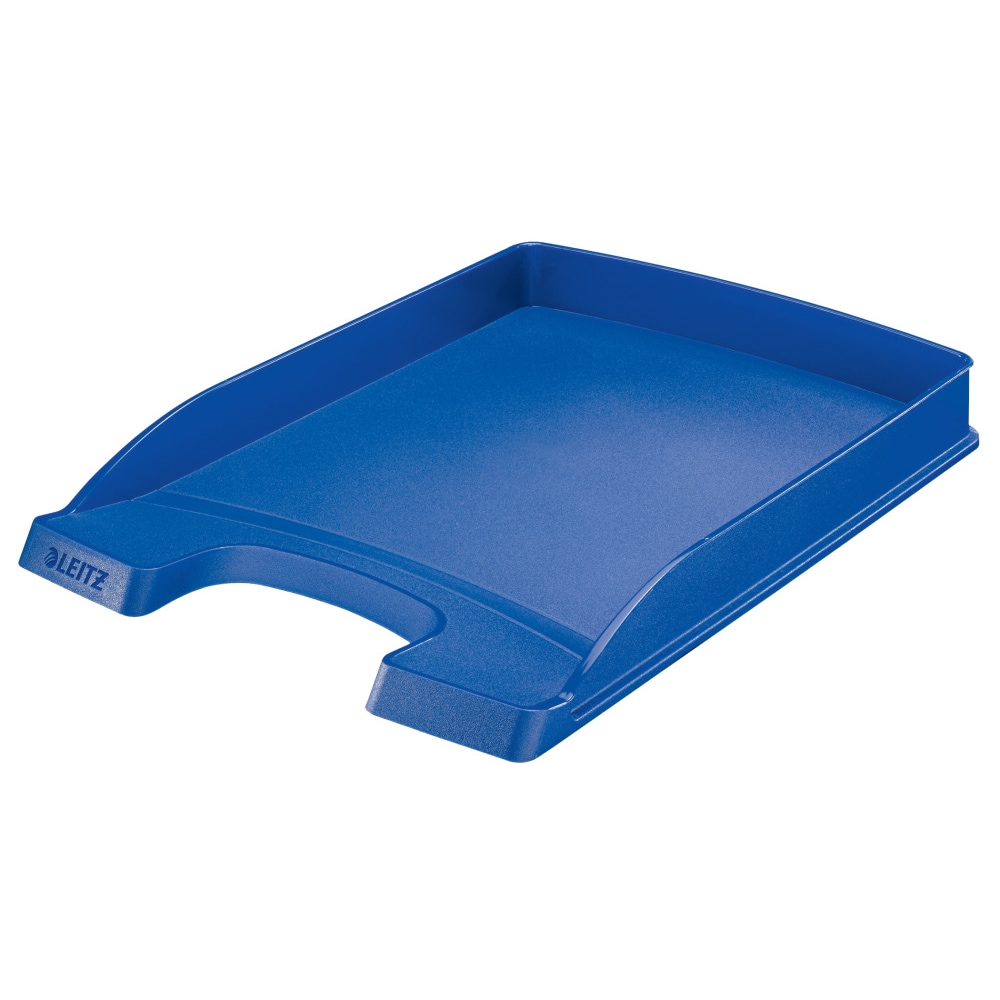 Leitz Plus Briefablage 5237 Slim DIN A4 Blau 25,5 x 35,7 x 3,5 cm