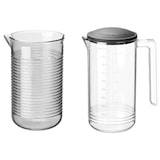 thumbnail of KitchenAid Entsafter Vorsatz 5KSM1JA, 16 x 24 x 29 cm, Kunststoff/Edelstahl, 1 l, mit Einfüllöffnung/ Einfülltablett/ Stopfer, transparent/grau