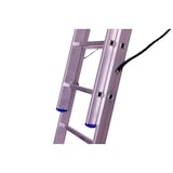 thumbnail of Schiebeleiter 3x12 Stufen Länge 7,4m 332x48cm ALU SZAGATO Stufenleiter Stehleiter ausziehbar Mehrzweckleiter Standleiter Schiebeleiter Stehleiter