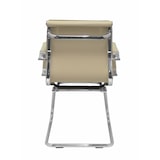 thumbnail of Yeste patín Sillón  confidente/espera con patín cromado similpiel color crema