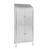 thumbnail of Armadio multispogliatoio in acciaio inox AISI 304 a 4 posti a 4 ante con tramezza sporco/pulito cm. 95x50x215h