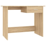 thumbnail of vidaXL Bureau 100x50x76 cm bewerkt hout gerookt eikenkleurig