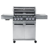thumbnail of CHEF CUISINE Gasgrill, Edelstahl / Stahl, 145 x 56 x 117 cm, 4 Hauptbrenner, Infrarot-3D-Brenner, Ablagetisch, mit LED-Licht, fahrbar, silber