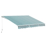 thumbnail of Toldo manual plegable de aluminio 295x250cm toldo manual retráctil ángulo ajustable con manivela para exterior balcón jardín terraza