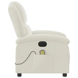 thumbnail of vidaXL Massagesessel Elektrisch Creme Samt