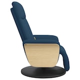 thumbnail of vidaXL Massagesessel mit Fußteil Blau Stoff