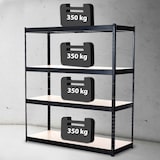 thumbnail of Stelling 160x60x180 cm zwart