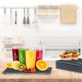 thumbnail of Relaxdays Schieferplatte 6er Set, Servierplatte rechteckig, 26 x 16 cm, zum Servieren von Käse, Sushi, Desserts, schwarz