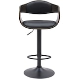 thumbnail of Barhocker Kingston schwarz/grau/Kunstleder