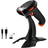 thumbnail of Barcode-Scanner 1D 2D QR 3 in 1 - Wireless Bluetooth USB Wired mit Ständer/Halterung HW0001  1 Stück