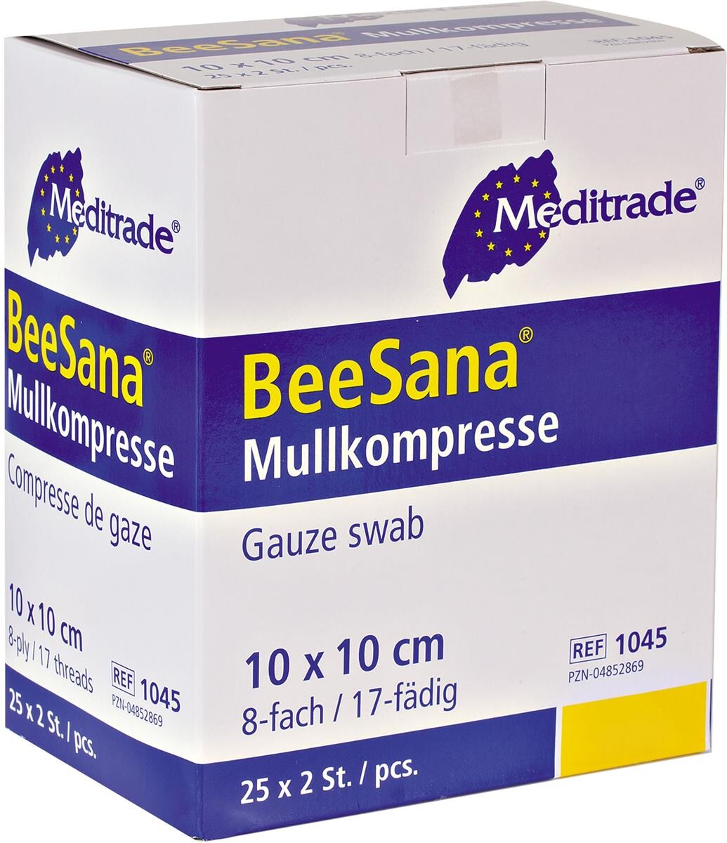 SÖHNGEN Mullkompresse 1005517 10x10cm einzeln steril 25 St./Pack.