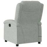thumbnail of vidaXL Massagesessel Elektrisch Hellgrau Samt