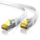thumbnail of Primewire LAN-Kabel CAT.7, RJ-45 (Ethernet), CAT 7 Flachband U/FTP Gigabit Netzwerkkabel 10 Gbit/s Patchkabel - 10m