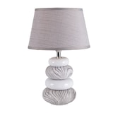thumbnail of Näve Keramik Tischleuchte "Stoney" h: 31cm weiß, grau