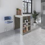 thumbnail of Mesa Auxiliar de cocina Portree en melamina con 2 estantes