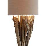 thumbnail of SalesFever Lampadaire 175cm|Linge de parapluie|Structure en bois flotté, tube métallique |Base en bois d'hévéa|L30xP30xH175cm|noir–naturel–marron