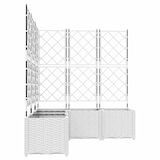 thumbnail of vidaXL Gartenpflanzer mit Gitter 5 pcs Weiß 120 x 120 x 143 cm PP