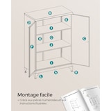 thumbnail of Helloshop26 - Caisson de bureau placard polyvalent armoire de bureau à 2 portes verrouillable 40 x 60 x 90 cm meuble de rangement en 12_0004831