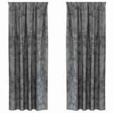 thumbnail of vidaXL Velvet Gordijnen met gordijnen 2 pcs Grijs 245 x 140 cm Fluweel